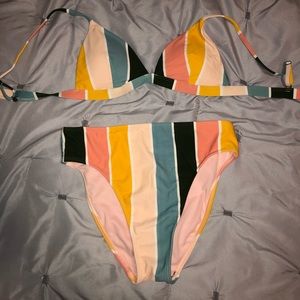 Hollister striped bikini